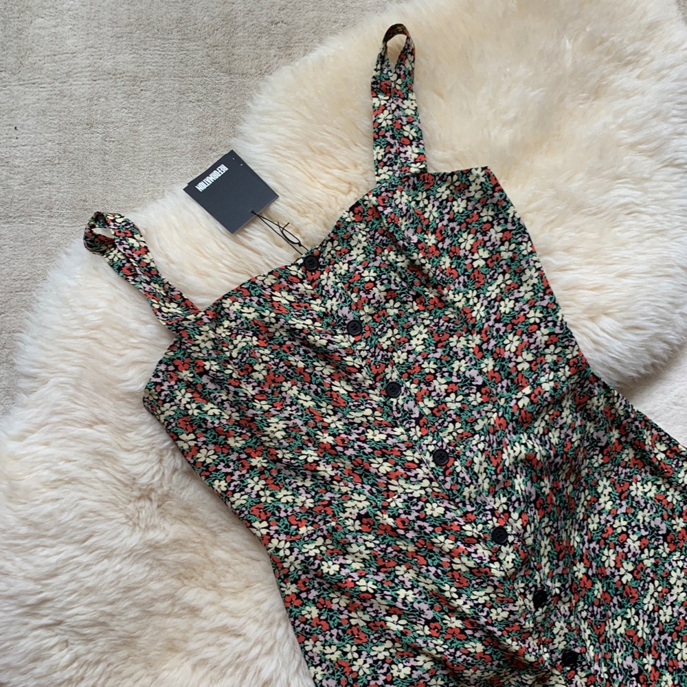 NWT REFORMATION💕Persimmon Midi A-Line Dress - Picture 4 of 16
